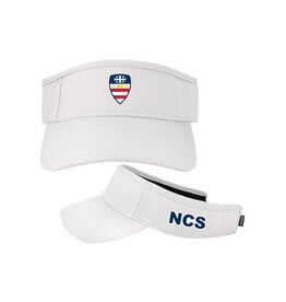 VISOR WHITE CREST