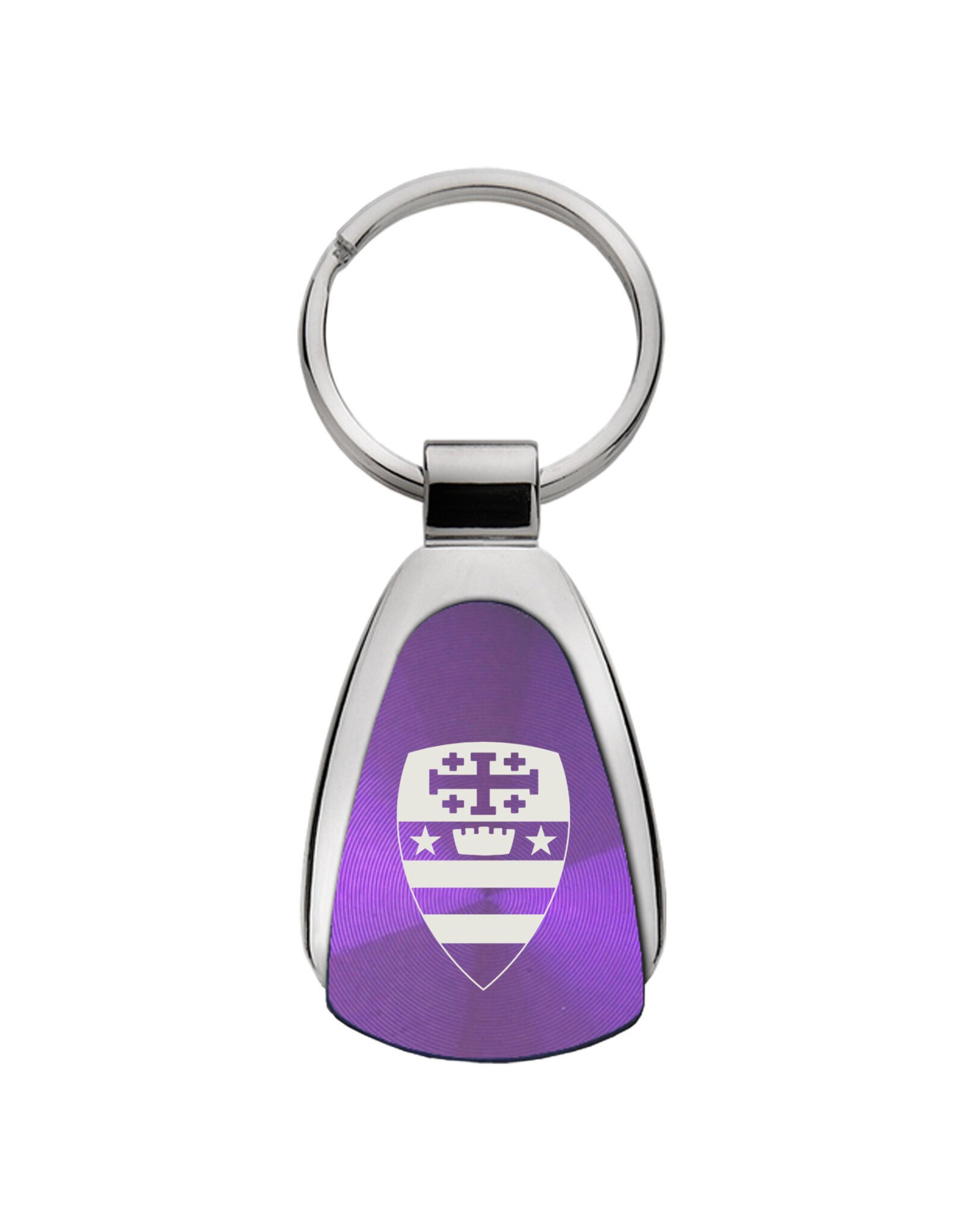 KEY TAG TEAR DROP PURPLE