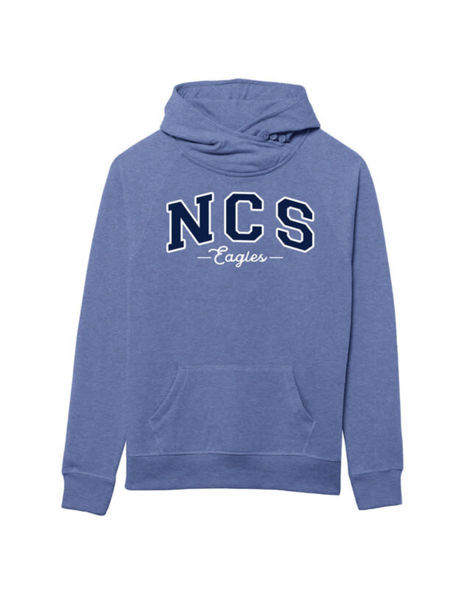 WOMENS ASYM HOOD BLUE