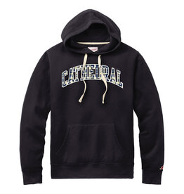 STADIUM HOOD NAVY WITH PLAID