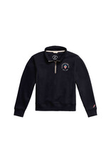 YOUTH 1/4 ZIP - BLUE/RED SHIELD