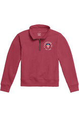 YOUTH 1/4 ZIP - BLUE/RED SHIELD