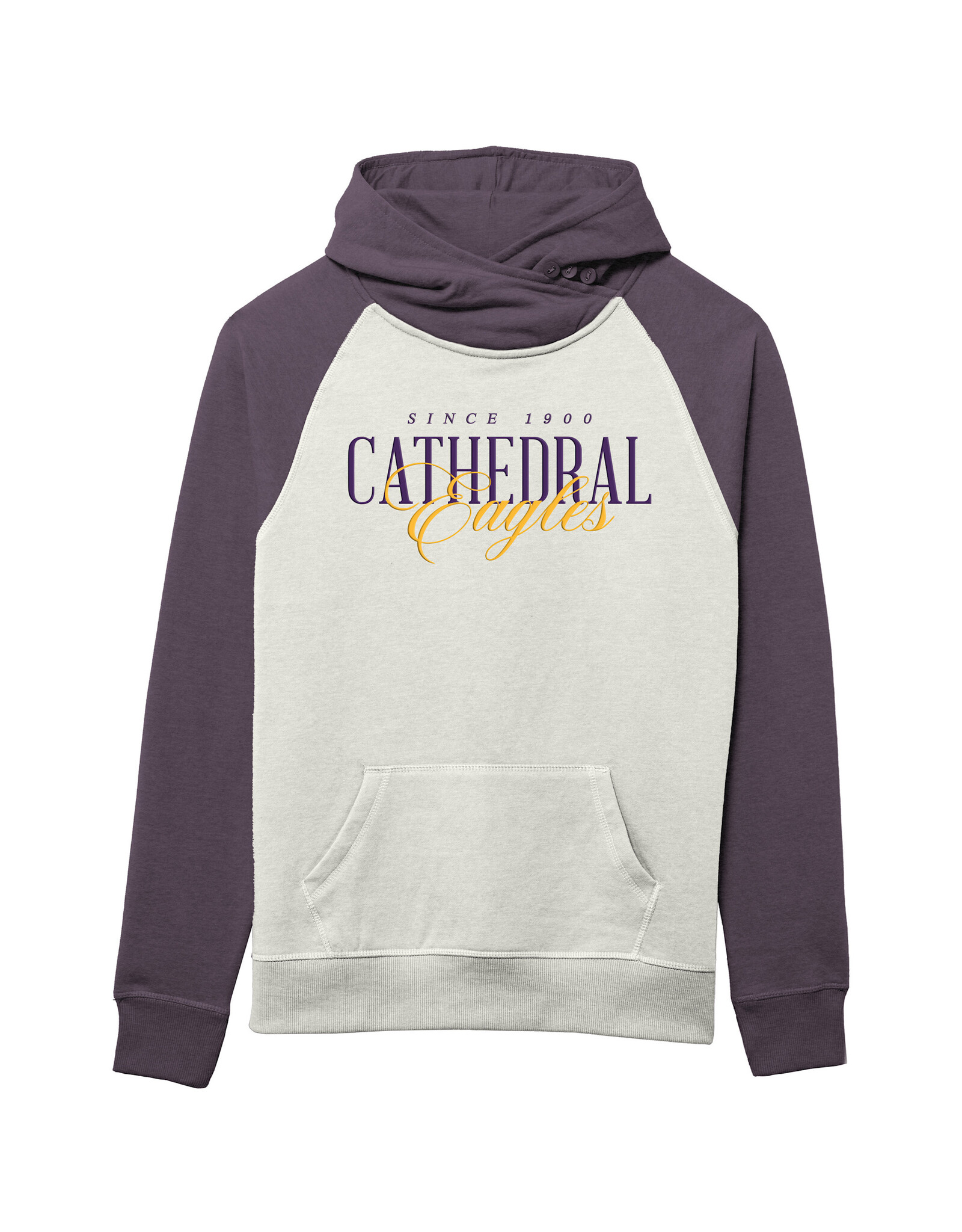 L2B WOMENS ASYM HOOD WHITE/PURPLE