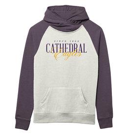 L2B WOMENS ASYM HOOD WHITE/PURPLE