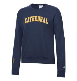 WOMEN'S CATH-EAGLES FLEECE CREW