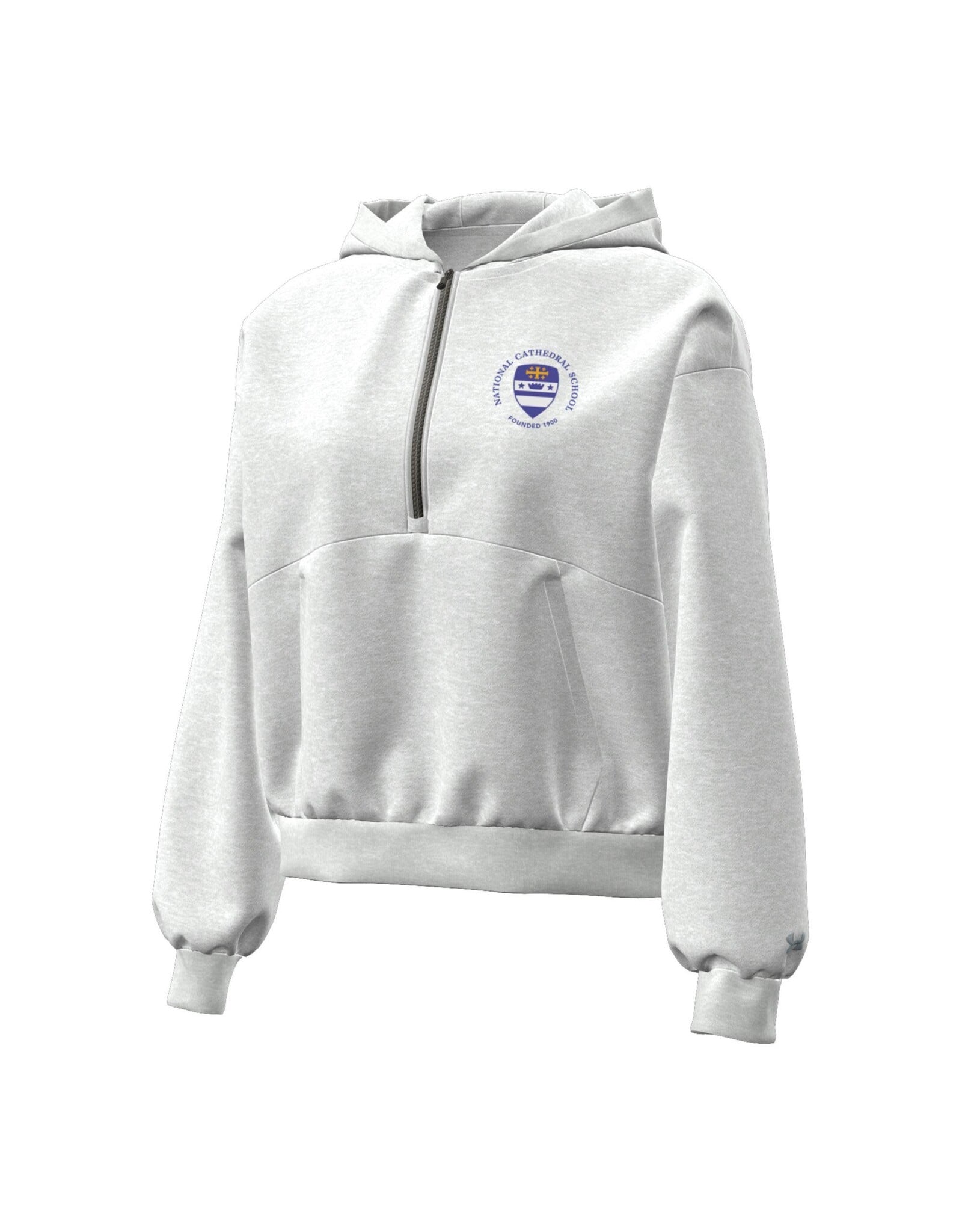 UA WOMENS 1/2 ZIP HOOD