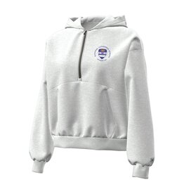 UA WOMENS 1/2 ZIP HOOD