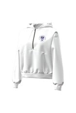 UA WOMENS 1/2 ZIP HOOD