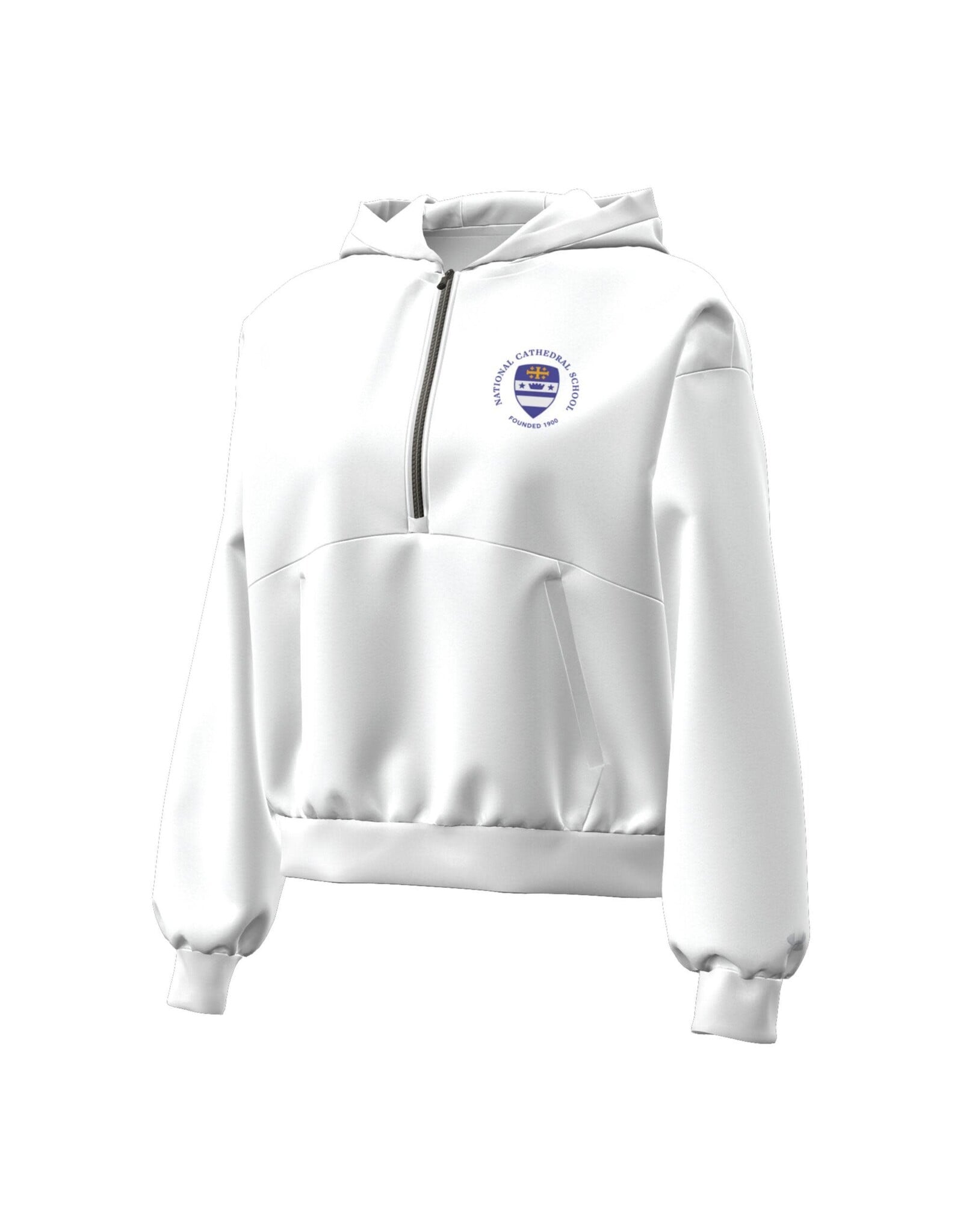 UA WOMENS 1/2 ZIP HOOD