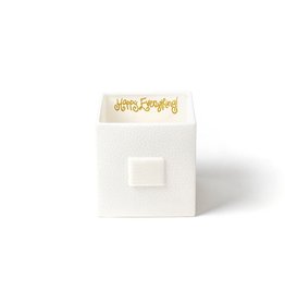 Happy Everything White Small Dot Mini Nesting Cube Medium