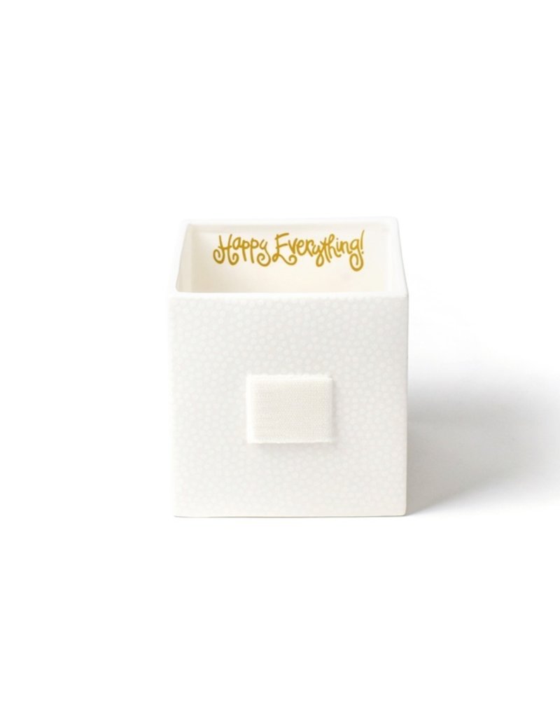 Happy Everything White Small Dot Mini Nesting Cube Medium