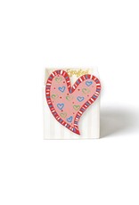 Happy Everything White Stripe Mini Nest Cube Small