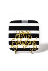 Happy Everything Black Stripe Mini Platter