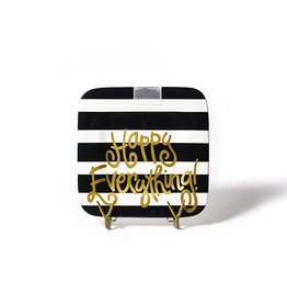 Happy Everything Black Stripe Mini Platter