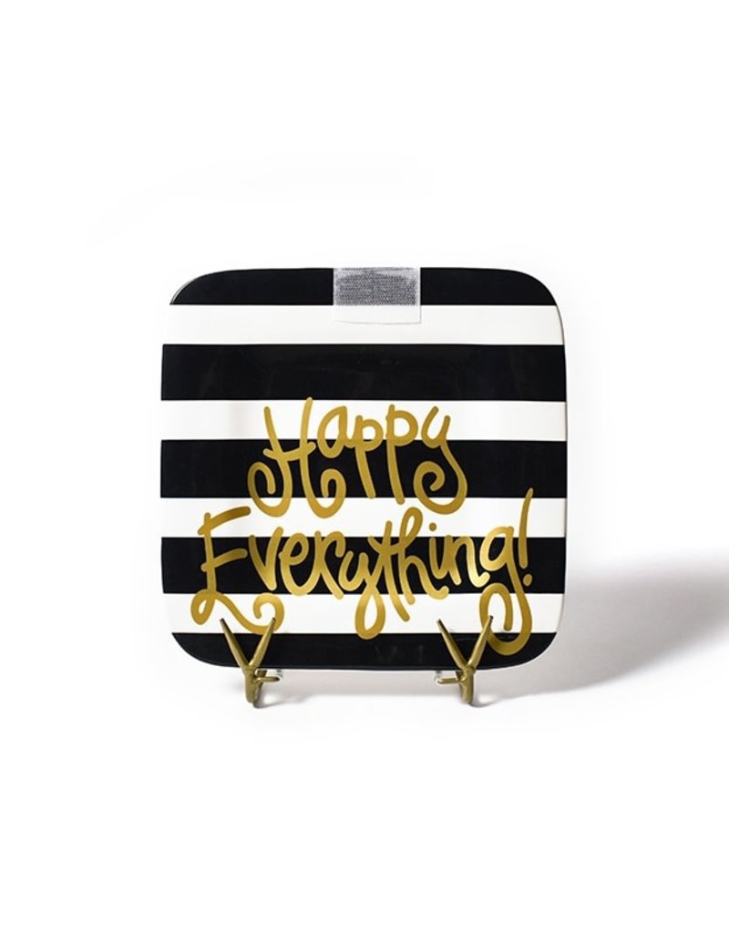 Happy Everything Black Stripe Mini Platter