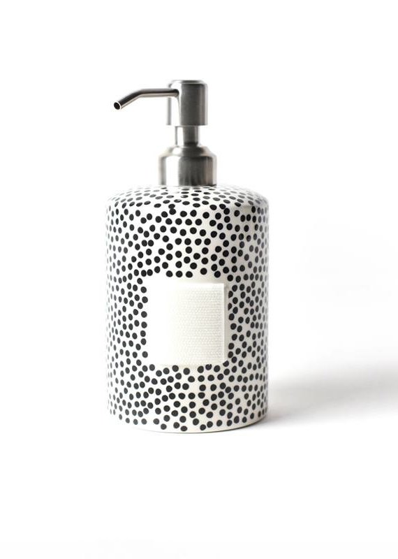 Happy Everything Black Small Dot Soap Pump