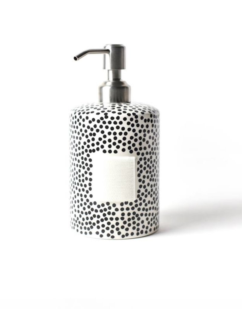 Happy Everything Black Small Dot Soap Pump