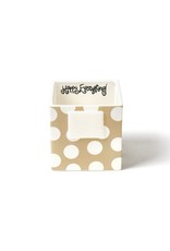 Happy Everything Neutral Dot Mini Nesting Cube- Small