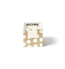 Happy Everything Neutral Dot Mini Nesting Cube- Small