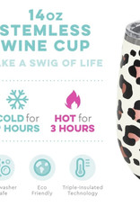 Luxy Leopard Stemless Wine