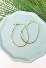 LDayDesigns Minimalist Pear Hoop