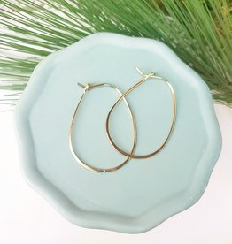 LDayDesigns Minimalist Pear Hoop