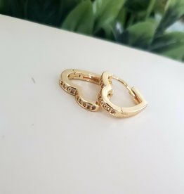 LDayDesigns Crystal Heart Ear Hugs