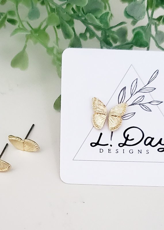 LDayDesigns Butterfly Wings Stud Earrings