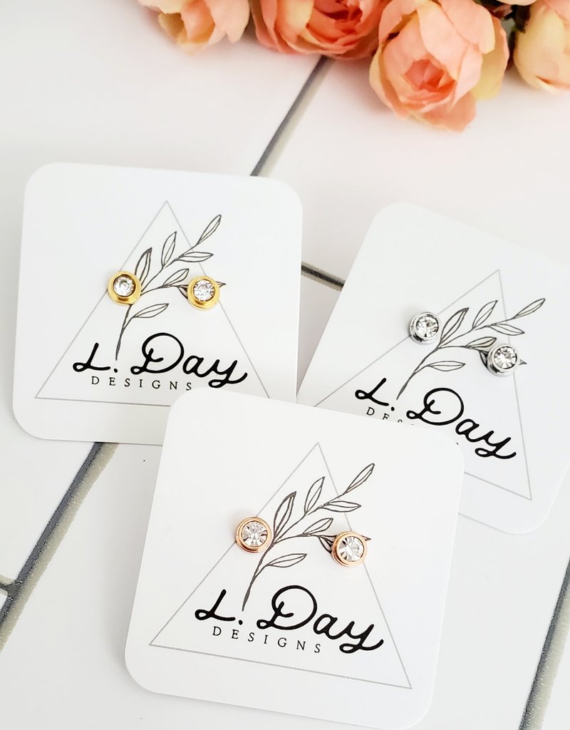 LDayDesigns Bezel Stud/Rose Stainless Steel