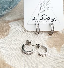 LDayDesigns Square Cut  Hoop/ Stainless Steel