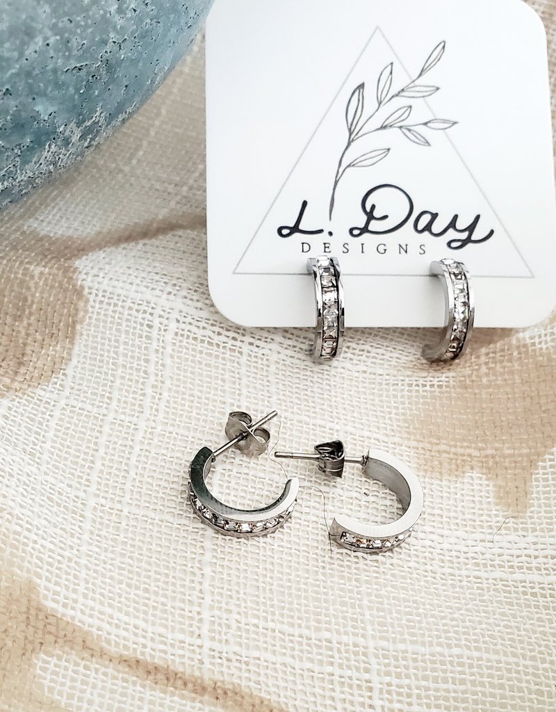 LDayDesigns Square Cut  Hoop/ Stainless Steel