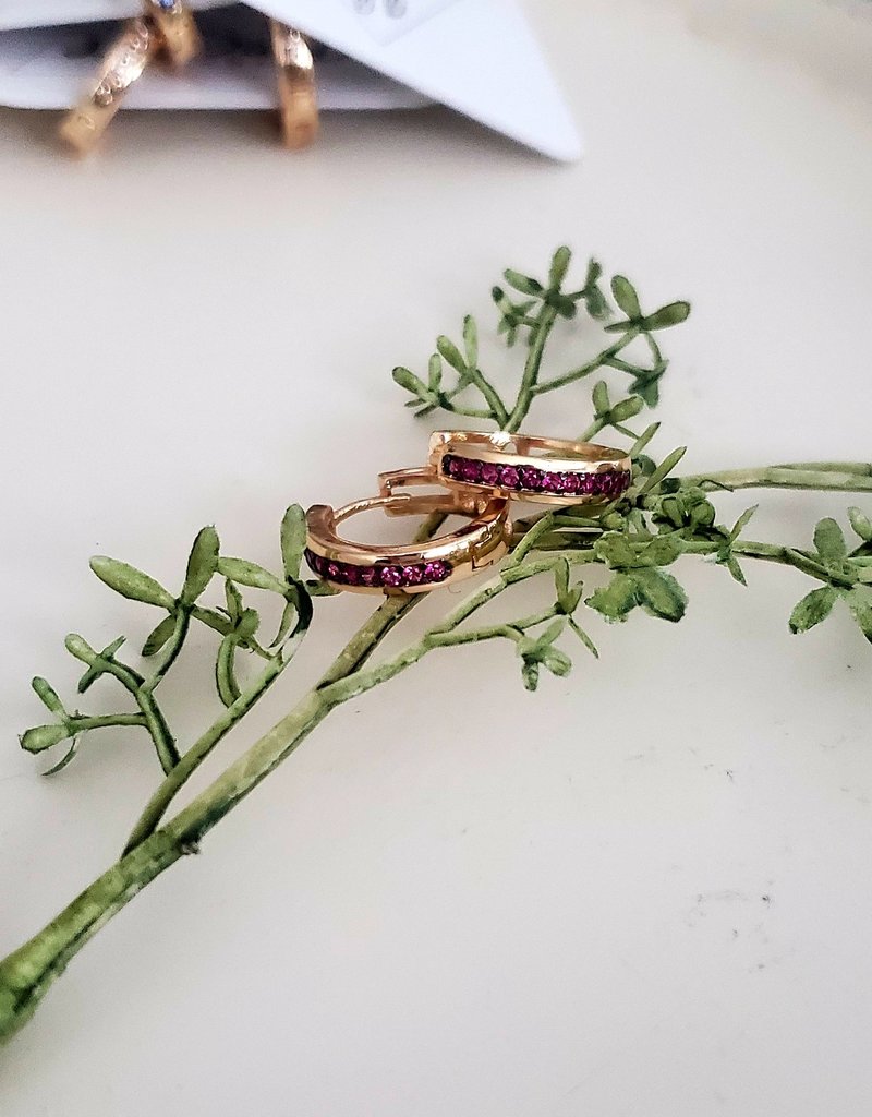 LDayDesigns Sapphire Crystal Hoop