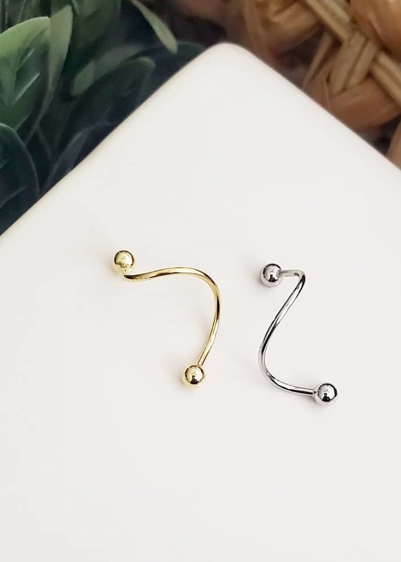 LDayDesigns Sterling Silver/18kgp Ear Twist