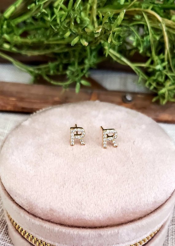 LDayDesigns Twinkle Initial Studs