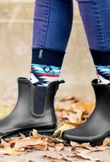 Roma Chelsea Black Rain Boots
