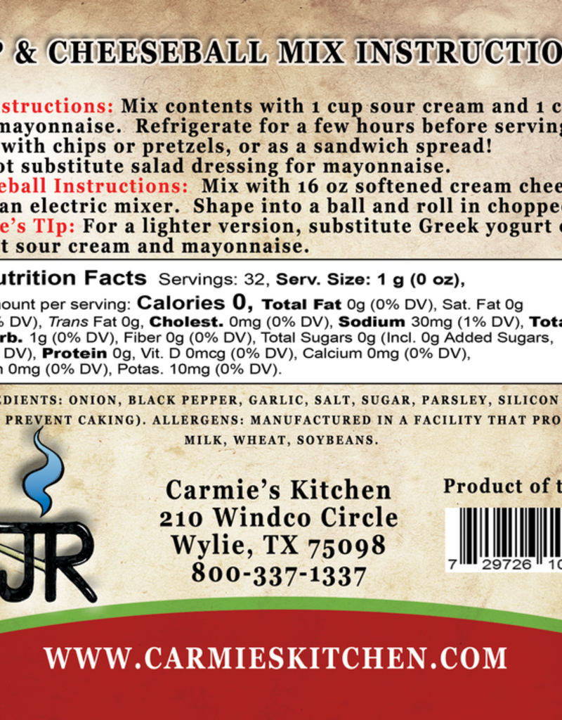 Carmie’s Kitchen JR’s Ranch Dip
