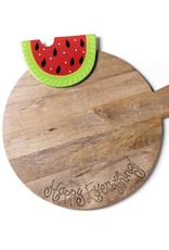Happy Everything Big Wood Serving Board