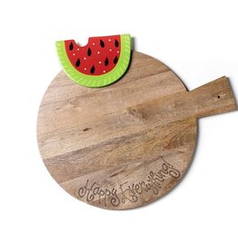 Happy Everything Big Wood Serving Board
