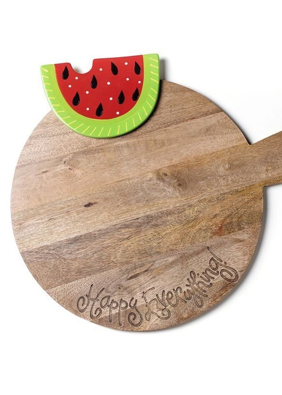 Happy Everything Big Wood Serving Board