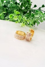 LDayDesigns Long Line Crystal Hoop