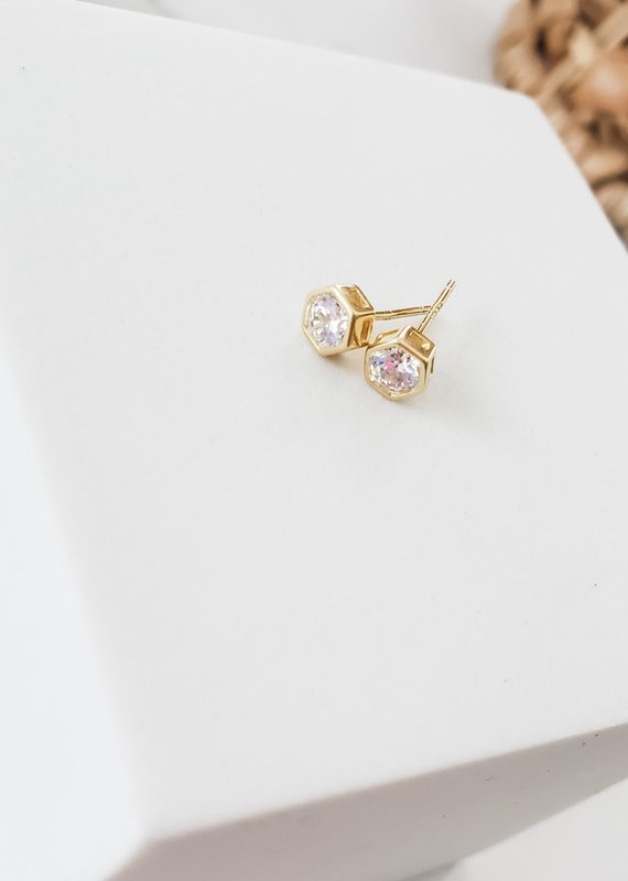 LUX Hexagon Solitare Studs