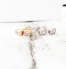 LUX Bezel Solitare Studs