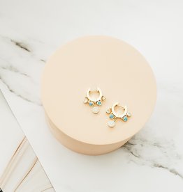 LUX Turquoise & Crystal Chandelier Hugs