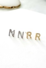 LUX Sterling Initial Stud