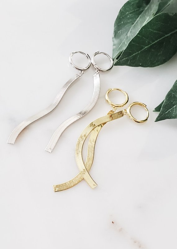 LUX Herringbone Ear Hugs