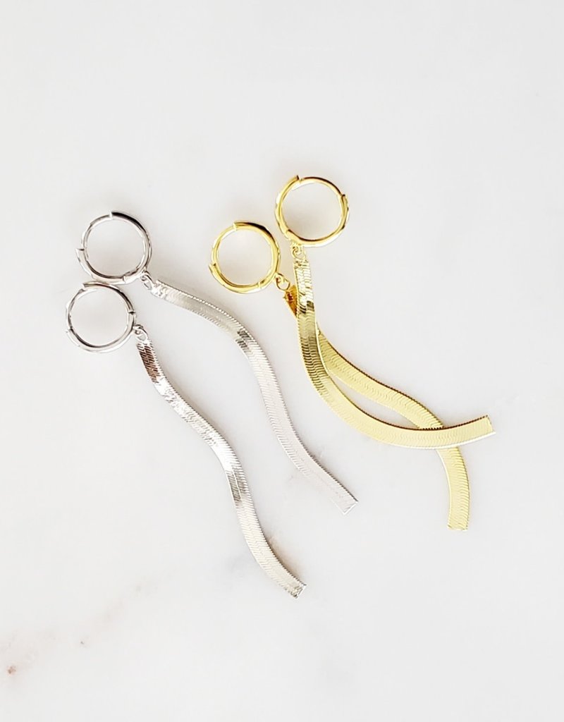 LUX Herringbone Ear Hugs