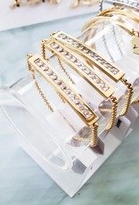 LUX Bolo Steel Crystal Bracelet