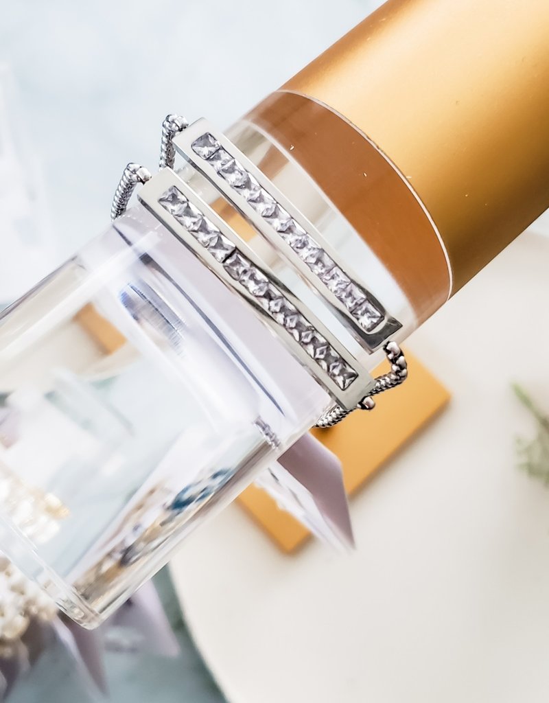 LUX Bolo Steel Crystal Bracelet