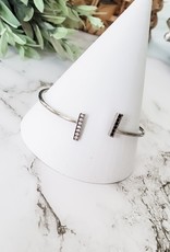 LUX Black Crystal Line Bracelet