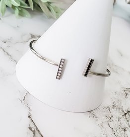 LUX Black Crystal Line Bracelet